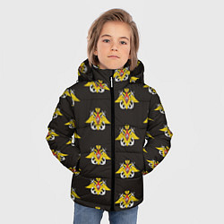 Куртка зимняя для мальчика ВМФ лого, цвет: 3D-черный — фото 2
