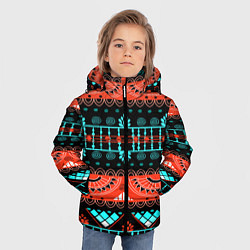 Куртка зимняя для мальчика Аддис-Абеба, цвет: 3D-черный — фото 2