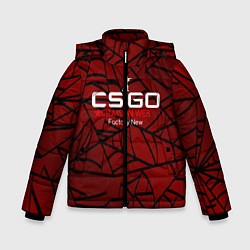 Куртка зимняя для мальчика Cs:go - Crimson Web Style Factory New Кровавая пау, цвет: 3D-светло-серый
