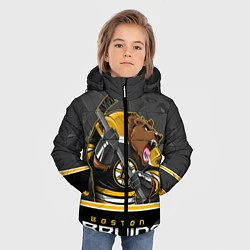 Куртка зимняя для мальчика Boston Bruins, цвет: 3D-светло-серый — фото 2
