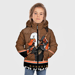 Куртка зимняя для мальчика Anaheim Ducks, цвет: 3D-черный — фото 2