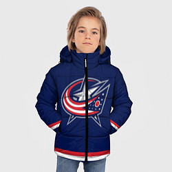 Куртка зимняя для мальчика Columbus Blue Jackets, цвет: 3D-светло-серый — фото 2