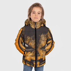 Куртка зимняя для мальчика Helloween squash, цвет: 3D-черный — фото 2