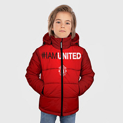 Куртка зимняя для мальчика I am United, цвет: 3D-светло-серый — фото 2