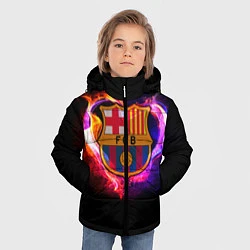 Куртка зимняя для мальчика Barcelona7, цвет: 3D-черный — фото 2