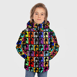 Куртка зимняя для мальчика The Beatles: pop-art, цвет: 3D-светло-серый — фото 2