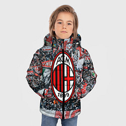 Куртка зимняя для мальчика Milan FC, цвет: 3D-черный — фото 2