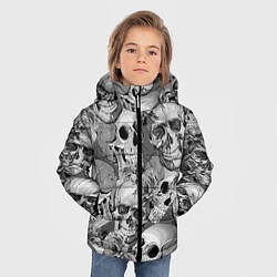 Куртка зимняя для мальчика Хэллуин 8, цвет: 3D-черный — фото 2