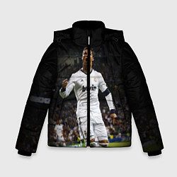 Куртка зимняя для мальчика Роналдо, цвет: 3D-черный