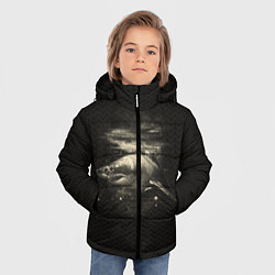 Куртка зимняя для мальчика Cosmic Shark, цвет: 3D-черный — фото 2