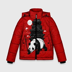 Куртка зимняя для мальчика Panda Warrior, цвет: 3D-светло-серый