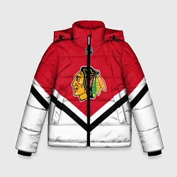 Куртка зимняя для мальчика NHL: Chicago Blackhawks, цвет: 3D-черный