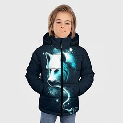 Куртка зимняя для мальчика Галактический волк, цвет: 3D-светло-серый — фото 2