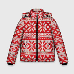 Зимняя куртка для мальчика Красный свитер