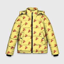 Куртка зимняя для мальчика Рай пиццы, цвет: 3D-светло-серый