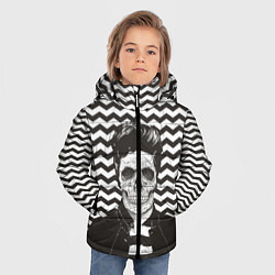 Куртка зимняя для мальчика Мертвый модник, цвет: 3D-красный — фото 2