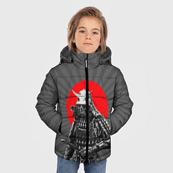 Куртка зимняя для мальчика Мертвый самурай, цвет: 3D-черный — фото 2