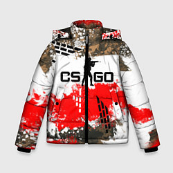 Куртка зимняя для мальчика CS:GO Roll Cage, цвет: 3D-светло-серый