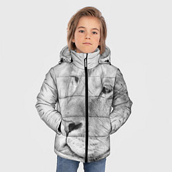 Куртка зимняя для мальчика Мудрый лев, цвет: 3D-черный — фото 2