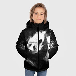 Куртка зимняя для мальчика Молочная панда, цвет: 3D-черный — фото 2
