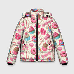 Куртка зимняя для мальчика Радости для сладости, цвет: 3D-светло-серый