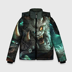 Куртка зимняя для мальчика Ренгар, цвет: 3D-черный