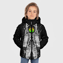 Куртка зимняя для мальчика Музыкальный космонавт, цвет: 3D-черный — фото 2