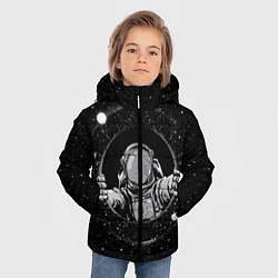 Куртка зимняя для мальчика Черная дыра, цвет: 3D-черный — фото 2