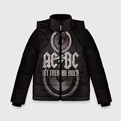 Куртка зимняя для мальчика AC/DC: Let there be rock, цвет: 3D-черный