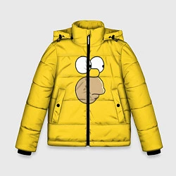 Куртка зимняя для мальчика Гомер стесняется, цвет: 3D-светло-серый