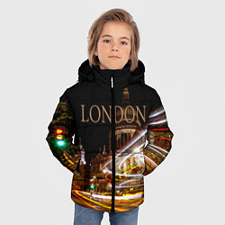 Куртка зимняя для мальчика Улицы Лондона, цвет: 3D-черный — фото 2