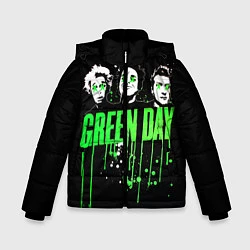 Куртка зимняя для мальчика Green Day: Acid eyes, цвет: 3D-черный