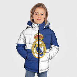 Куртка зимняя для мальчика Real Madrid: Blue style, цвет: 3D-красный — фото 2