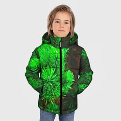 Куртка зимняя для мальчика Зелёная ель, цвет: 3D-черный — фото 2