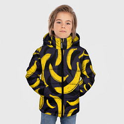 Куртка зимняя для мальчика Бананы, цвет: 3D-светло-серый — фото 2