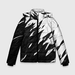 Куртка зимняя для мальчика Black & white, цвет: 3D-черный