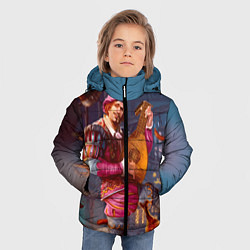 Куртка зимняя для мальчика Лютик, цвет: 3D-черный — фото 2