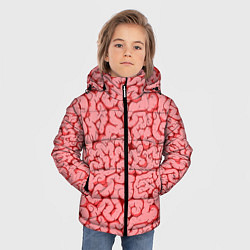 Куртка зимняя для мальчика Мозг, цвет: 3D-черный — фото 2