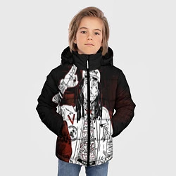 Куртка зимняя для мальчика Lil Wayne: street style, цвет: 3D-черный — фото 2