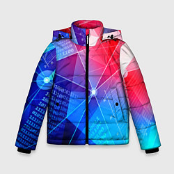 Куртка зимняя для мальчика Коды, цвет: 3D-черный