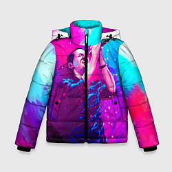 Куртка зимняя для мальчика Chester Bennington: Colors, цвет: 3D-черный