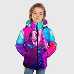 Куртка зимняя для мальчика Chester Bennington: Colors, цвет: 3D-черный — фото 2