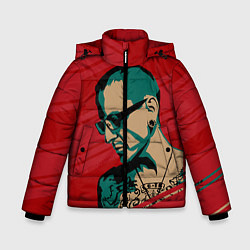Куртка зимняя для мальчика Chester Bennington, цвет: 3D-красный