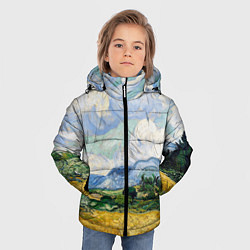 Куртка зимняя для мальчика Ван Гог Картина, цвет: 3D-черный — фото 2