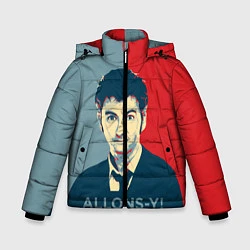 Куртка зимняя для мальчика ALLONS-Y!, цвет: 3D-черный