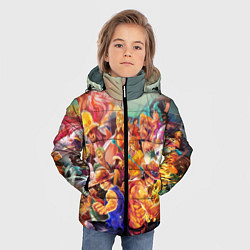 Куртка зимняя для мальчика Ван-Пис, цвет: 3D-светло-серый — фото 2