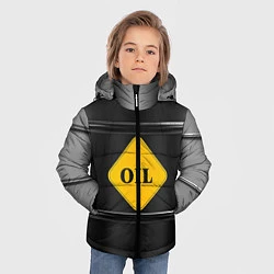 Куртка зимняя для мальчика Oil, цвет: 3D-черный — фото 2