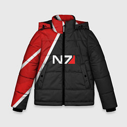 Куртка зимняя для мальчика N7 Space, цвет: 3D-черный