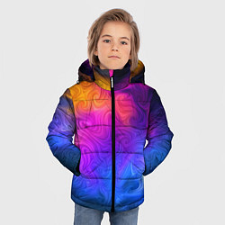 Куртка зимняя для мальчика Узор цвета, цвет: 3D-красный — фото 2