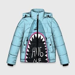 Куртка зимняя для мальчика Shark: Hug me, цвет: 3D-черный
